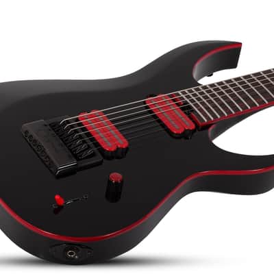 Schecter Sunset-7 Red Dawn ET (2025) - Gloss Black image 2