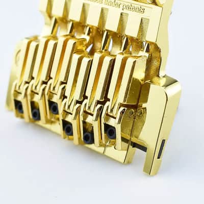 Gold Guitar Double Locking Bridge Tremolo System Set image 4