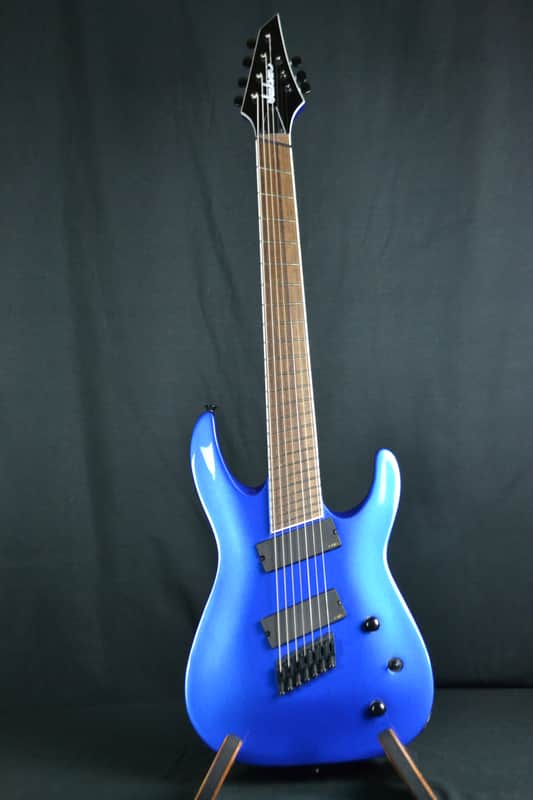 Jackson X Series Soloist Archtop SLAT7 Fan Fret - Metallic Blue