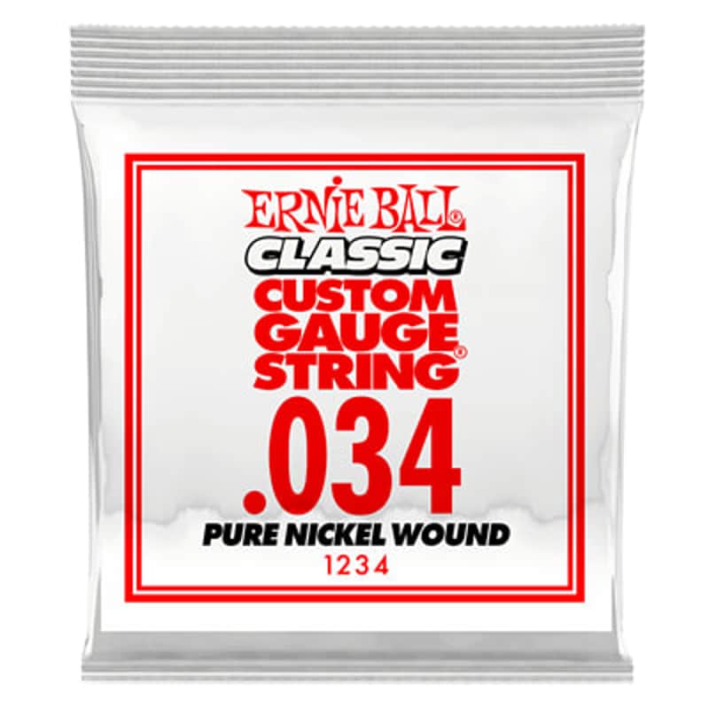 Ernie Ball Ernie Ball .034 Pure Nickel Round Wound Nickel