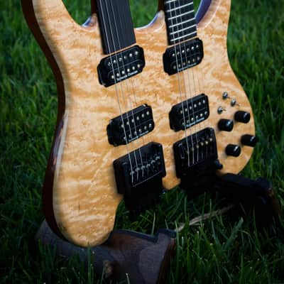 Ekrem Özkarpat Custom Made Double Neck Fretted/Fretless Headless Electric Guitar--Worldwide Shipping image 23
