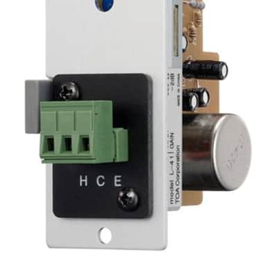 TOA L41S Line-Matching Input Module with Mute-Send for 900 Series Amplifiers, Removable Terminal Block image 1