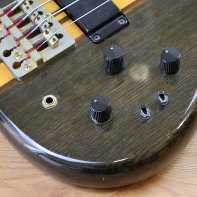 1990 Aria Pro II Japan SB-800 Neckthrough Bass (Black) image 3