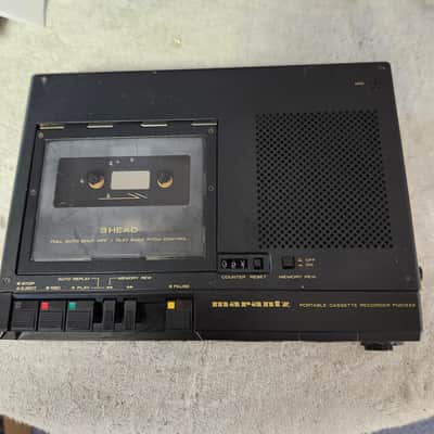 Super Clean Rebuilt Marantz PMD222 Full & 1/2 Speed Cassette Recorder with Case, OM and adapter image 2