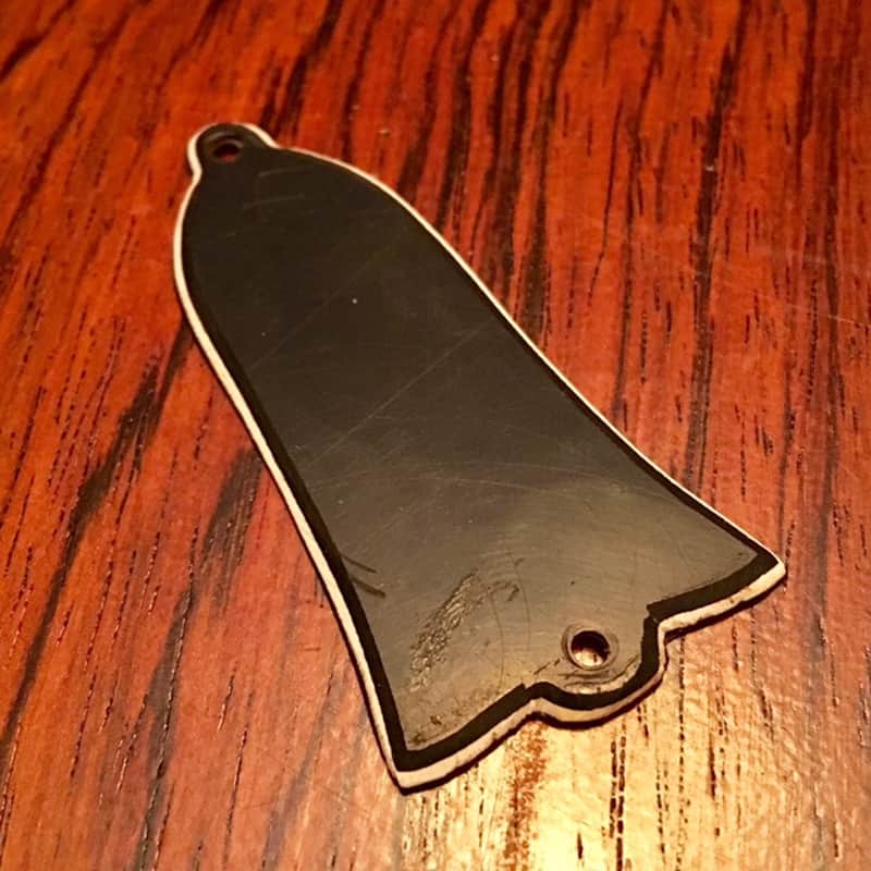 Gibson ES truss rod cover trc c 1969 Black original vintage usa eb image 1