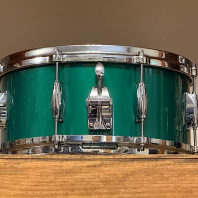 Gretsch USA Custom 6.5x14" Cadillac Green Lacquer Snare Drum image 4