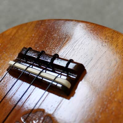2001 G String Ukulele Co. Koa Soprano Ukulele Hawaiian Style Tattoo Laser Engraving image 16