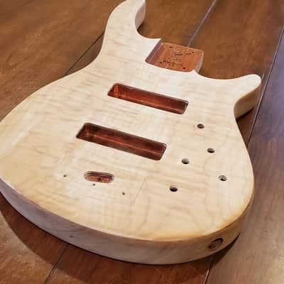 Warmoth G5 Unfinished Bass Body Mahogany w/Flame Maple Top 5 String image 11