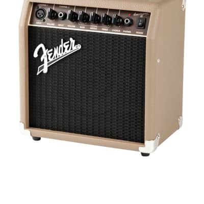 MINT Fender Acoustasonic 15 120V 15 Watt Acoustic Guitar Amplifier (Brown and Wheat) 2026