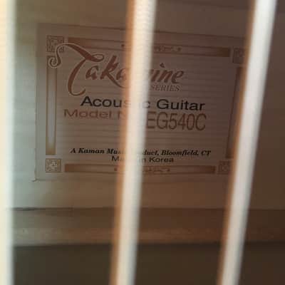 Takamine EG540C 6 string acoustic electric guitar Blue image 7
