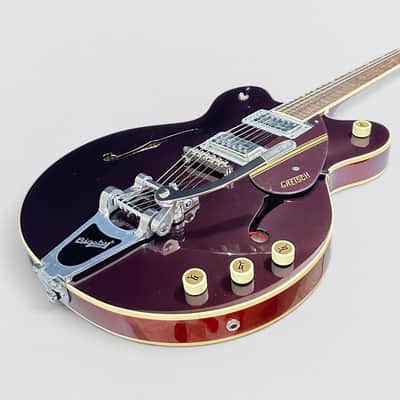 Gretsch G2604T Limited Edition Streamliner Rally II w/ Bigsby Center Block Electric Guitar - Two-Tone Oxblood/Walnut Stain image 10