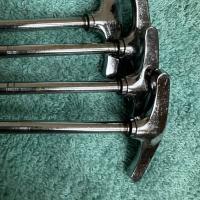 Ludwig Set of 8 Vintage Bass Drum T Tension Rods - 6 1/8” ( 6 13/16” Tip to Tip) 70s - Chrome image 10