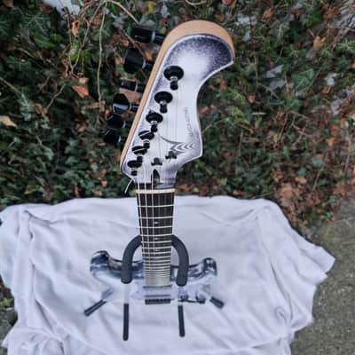 Wilhelm Guitars Custom Handmade HH Super Strat Solid Body Electric Guitar "Black Frost" image 15