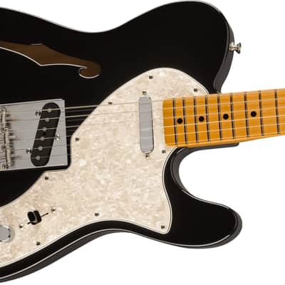 Fender Vintera II '60s Telecaster Thinline, Maple Fingerboard, Black image 2