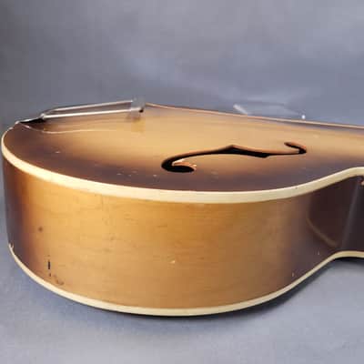 Silvertone Archtop Acoustic Guitar 1960s - Sunburst image 19