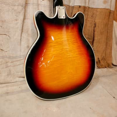 National  N-850 Bass Guitar 1968 - Sunburst image 8