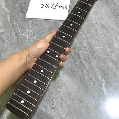 Custom 24.75 inch short scale roasted flame maple electric guitar neck 22 fret image 2