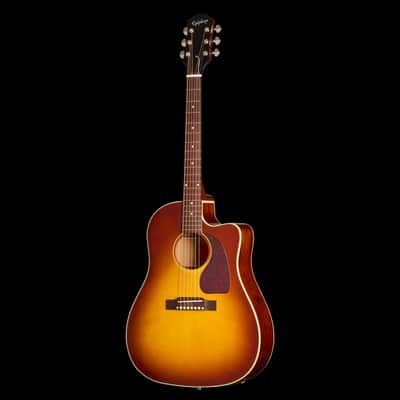 Epiphone J-45 Standard EC Honey Burst Acoustic Electric with Gig Bag image 3