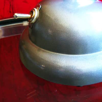 Vintage RARE 1940's Shure 70ST crystal microphone satin chrome w Shure S-36 stand 55 55S image 9