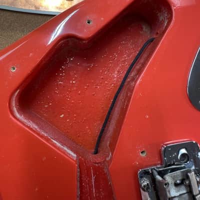 1996 Fender Stratocaster Vintage '62 American Strat Body Fiesta Red image 19
