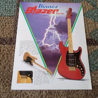 Vintage 1980 Ibanez Blazer Series Guitar, Bass Flyer! Rare, Original Case Candy! image 1