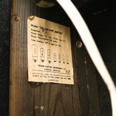 1964 Fender Deluxe Amp Owned by Deryck Whibley Of Sum 41 image 14