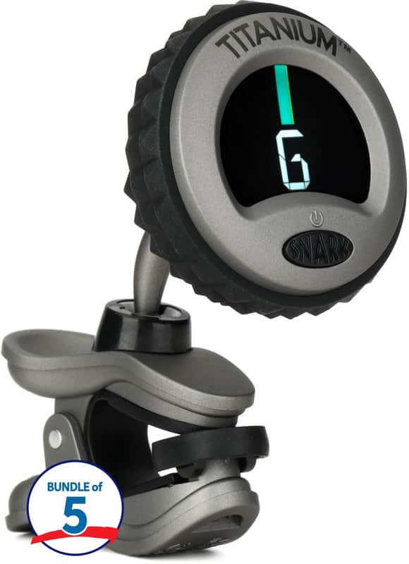 Snark ST-8 Titanium Super Tight Chromatic All-instrument Tuner (5 Pack) image 1