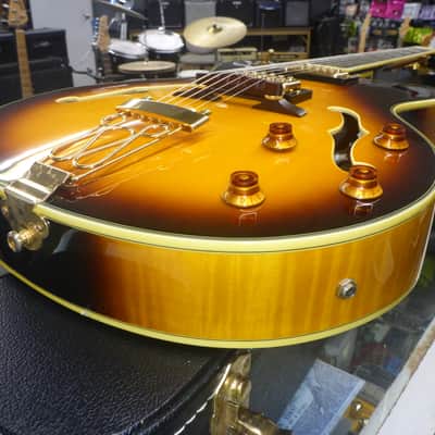 Epiphone Joe Pass Emperor II VS w/Case( Considered 2nd ) : Frets Leveled , Crowned & Dressed 2007 - Vintage Sunburst image 22