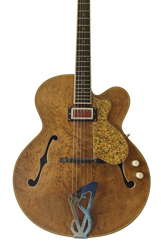 Sabolovic guitars - Luthier Collection – Private Showroom  Sabolovic 17″ Jazz Archtop – Birdseye Maple, Walnut Sides, Gold‑Leaf Pickguard. image 1