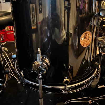 Honest Abe 4-Piece Aluminum Drum Kit , Midnight Black Sparkle, 20/12/14/16 — USA Made image 12