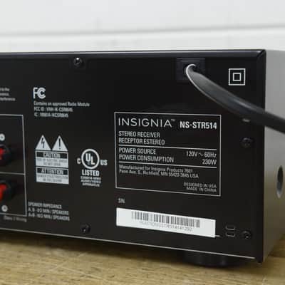 Insignia NS-STR514 200W 2-Channel Stereo Receiver - Black (church owned) CG00JB8 image 5