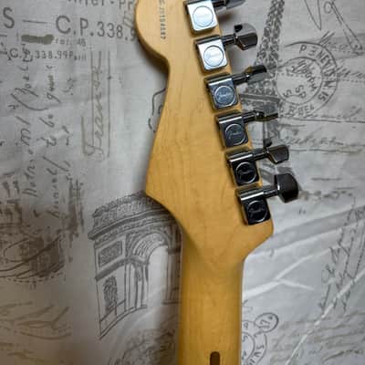 2001 Fender American Standard Stratocaster with Maple Fretboard Black Finish Original Case image 3