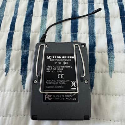 Sennheiser EK 100 G2 Wireless Bodypack Receiver B-Band 626-662 MHz image 2