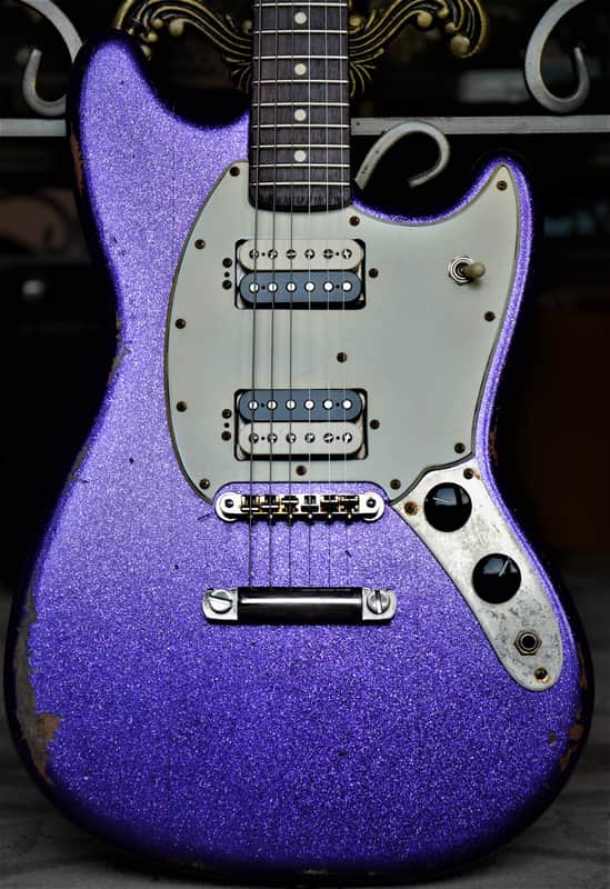 Fender Mustang American Relic Custom 2013 Purple Sparkle HH | Reverb