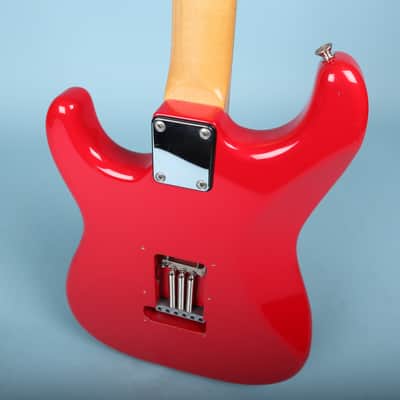 1987 MIJ Squier Ferrari Red Contemporary Stratocaster System 1 Electric Guitar image 14