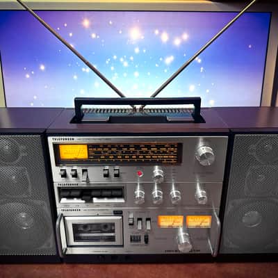 Telefunken HIFI STUDIO 1M ✨RARE✨ Industrial Massive Vintage Cassette Boombox image 6