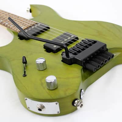 Kiesel *Left-Handed* Vader Neck-Thru 6 - Trans Moss Green w/ OHSC image 2
