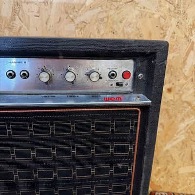 Vintage 1970s WEM Watkins Monitor Reverb Guitar Amplifier 2x12 Combo w/ Goodmans image 4