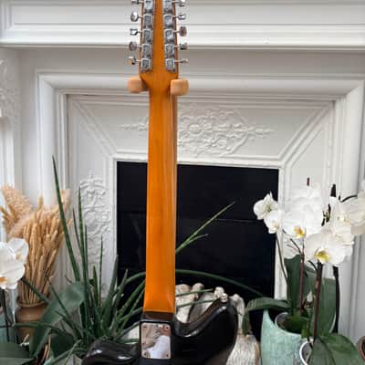 1966 Fender Electric XII Factory Black Rare Custom Color Vintage Collector 12 strings image 13