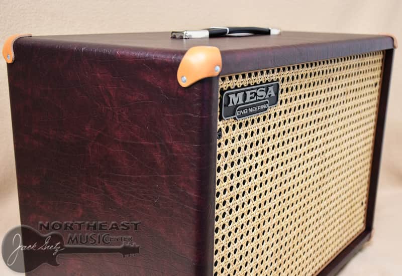 Mesa Boogie 1X12 Widebody Guitar Cab - Wine Taurus w/ Wicker Grille image 1