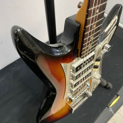 Vintage Silvertone Model 759 1437 Teisco 1960's Sunburst Electric Guitar Made in Japan Guitar image 13