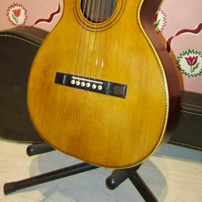 Washburn New Model 1897 Parlor Guitar 1800s - Natural image 1