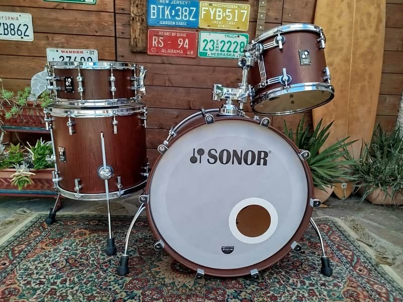 SONOR Pro Lite vintage Maple, 22", 13", 16", 14" snare. image 1