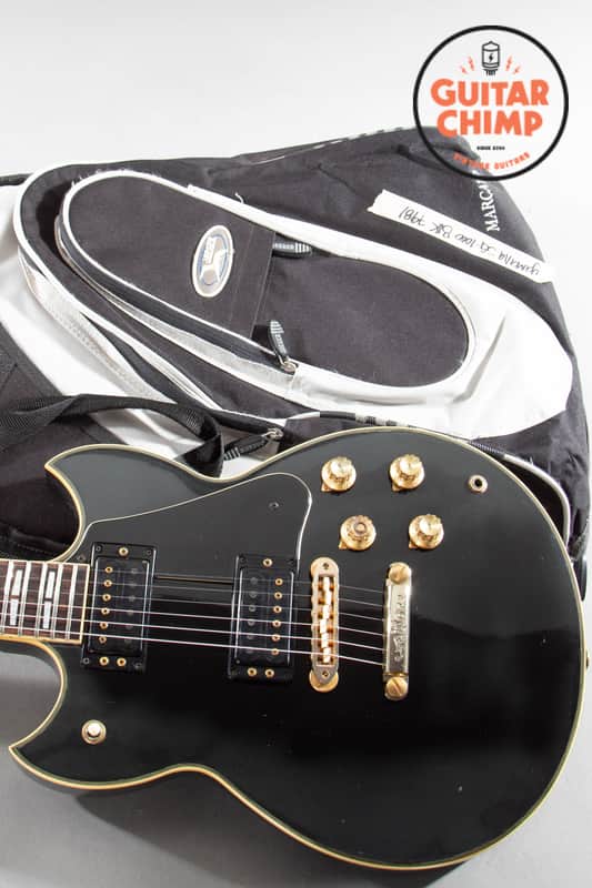 1982 Yamaha SG-1000 Black – Coil-Tap Pickups, Slim Neck, VG Condition image 1