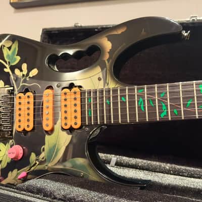 Ibanez JEM77-FP Steve Vai Signature - Black Floral Pattern image 5