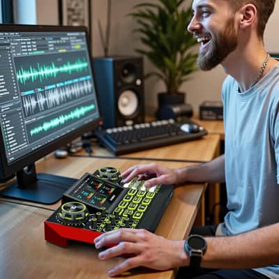 G9 Audio Mixer，Podcast Equipment Live Sound Card for Streaming，Audio Interface DJ Mixer Sound Card/Board Condenser Microphone for Tiktok Gaming Video Content Creator Kit. image 7