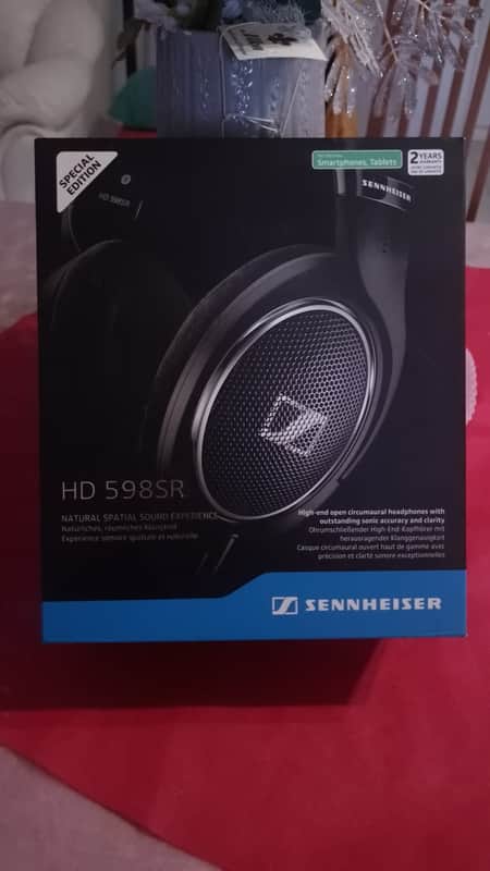 Sennheiser HD598SR Open Back Headphones - Black
