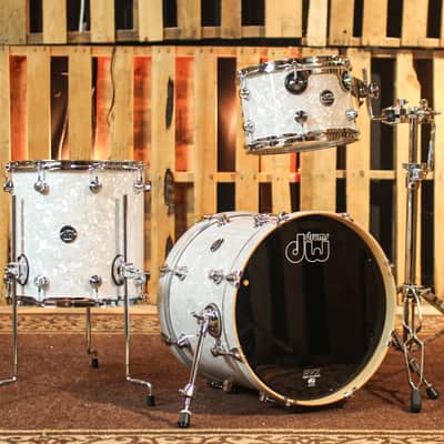 DW Performance White Marine Pearl Bop Drum Set - 14x18, 8x12, 14x14 image 1