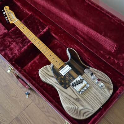 Custom Build Tele-Style HH Guitar - Barnwood Stain Finish image 2