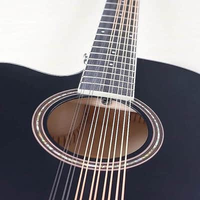 Left Handed 12 String Acoustic Electric Guitar, Laminated Spruce and Basswood Body, Okoume Wood Neck image 5